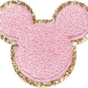 Stoney Clover Flamingo Disney Mickey Mouse Glitter Patch Pink